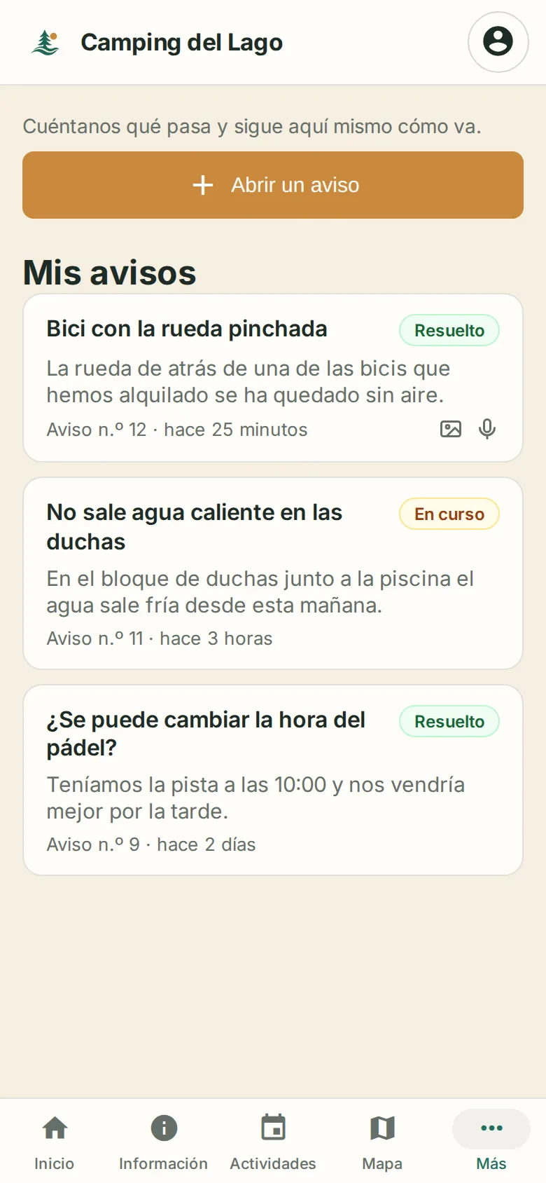 Un lugar para cada aviso.